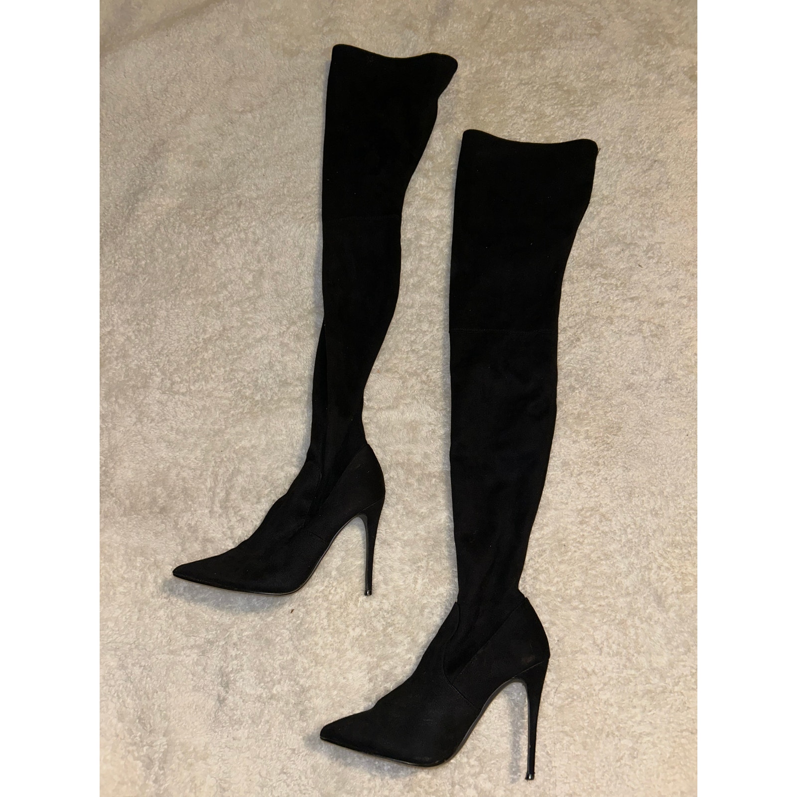 Steve Madden Thigh High Black Boots Size 7